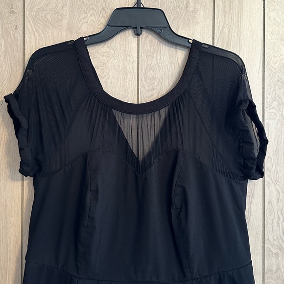 Torrid Midi Mesh Swing Dress in Black - Picture 5 of 9